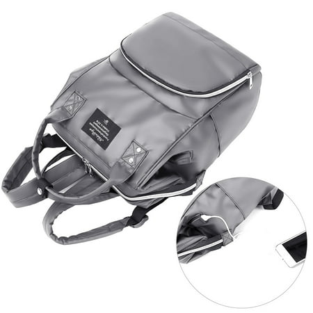 Diaper Bag Backpack Black Waterproof Multifunction Travel Back Pack Large Capacity Baby Nappy Bag for Mom Dad with Insulated Pockets